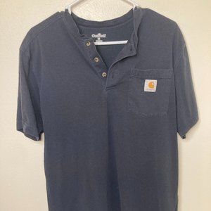Carhartt T Shirt Mens Medium Blue Workwear